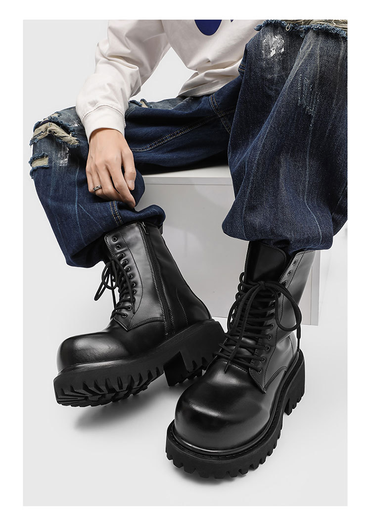 Nuevas Botas con hebilla para  - Men'S Shoes Black And White reseña y precio