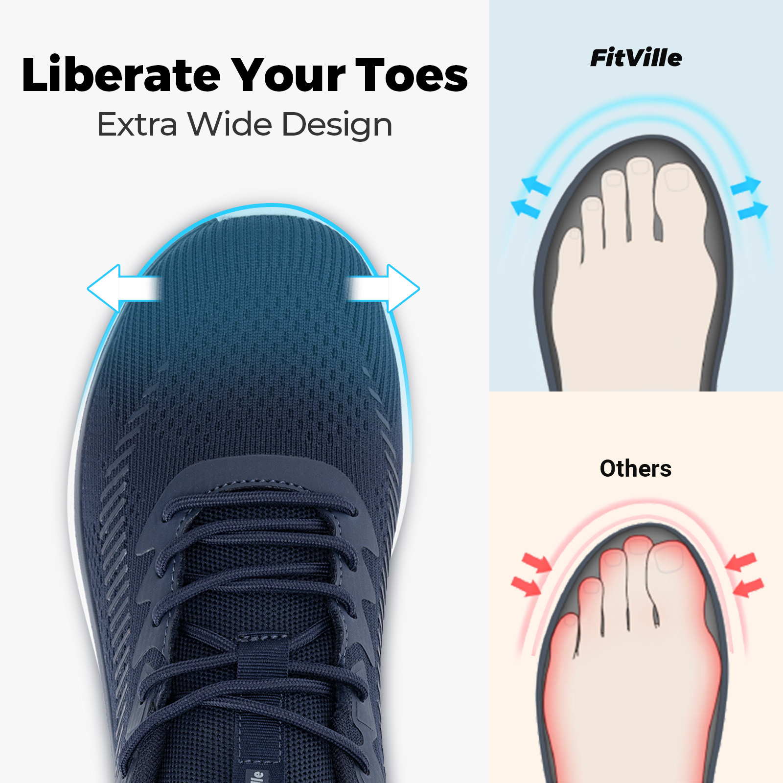 FitVille Zapatos para caminar  - Men Shoes Runners reseña y precio